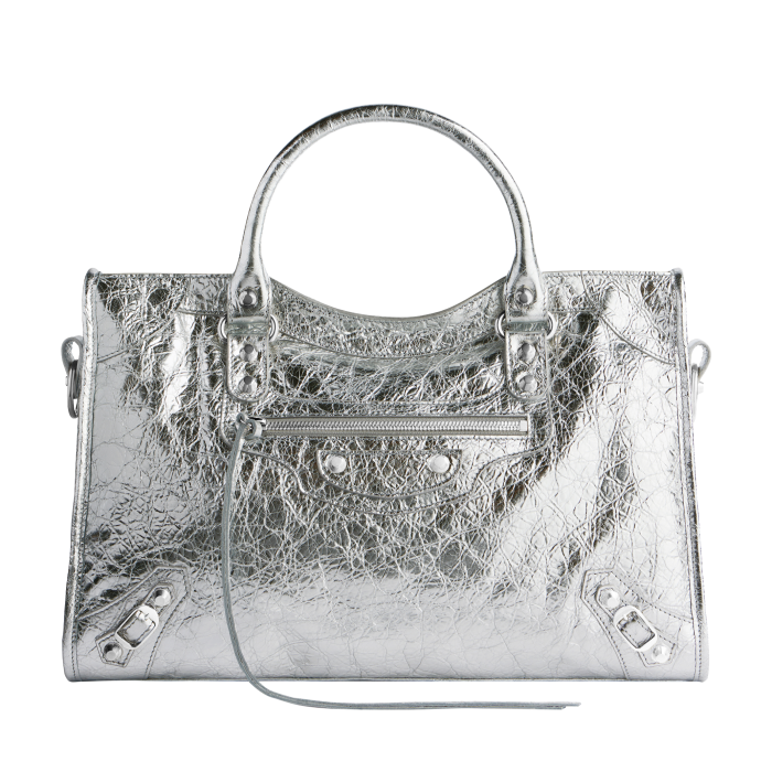 Balenciaga metallised-leather Le City bag, £2,090