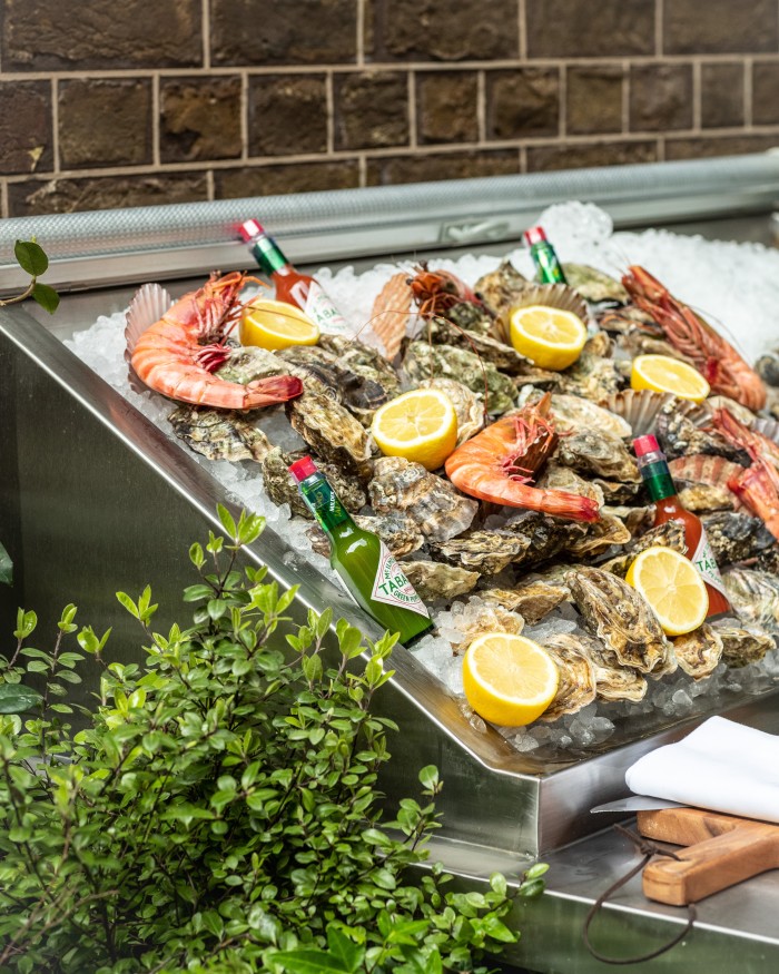 The Terrace at the Maine specialises in seafood 