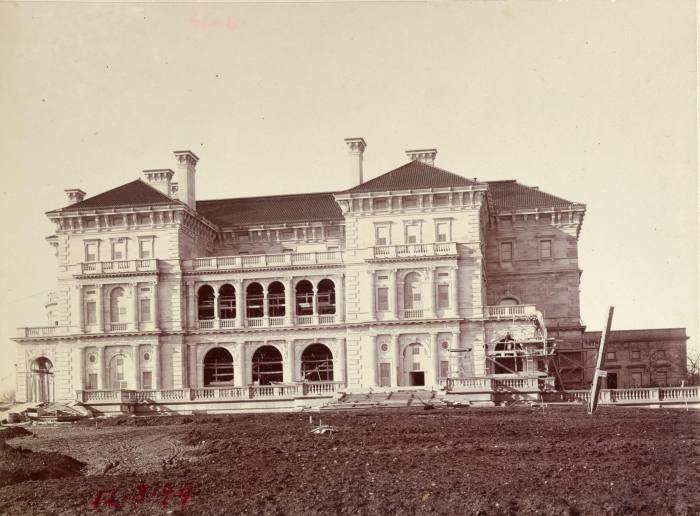 The Breakers still under construction in 1894
