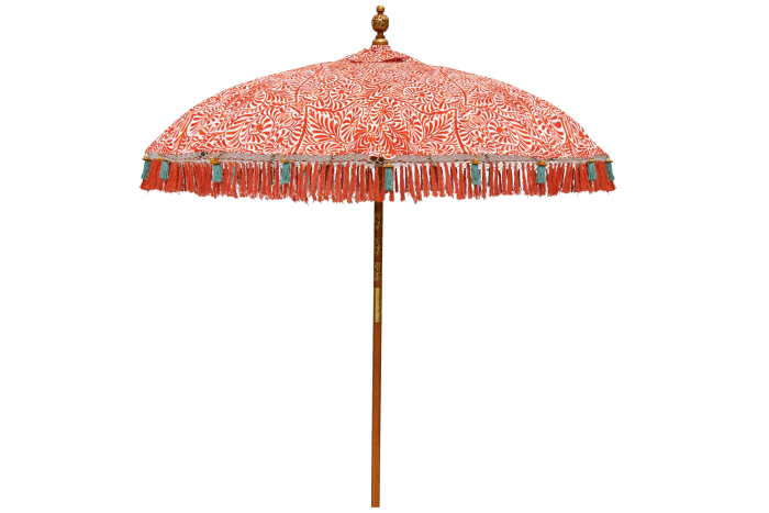 East London Parasols carved-bamboo-stick parasol, £399. For every purchase a tree is planted