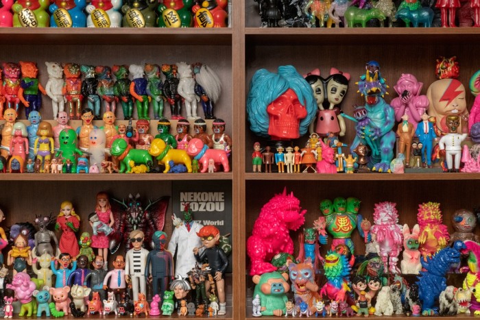 Chen Fei organises his collection – some thousands of toys – by designer in a dedicated room in his Beijing home