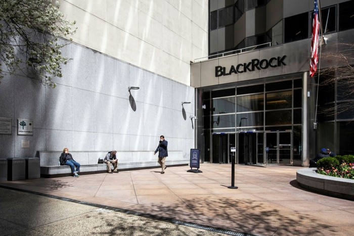 BlackRock Inc. headquarters in New York, US 
