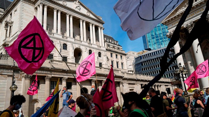 Activists from the Extinction Rebellion group