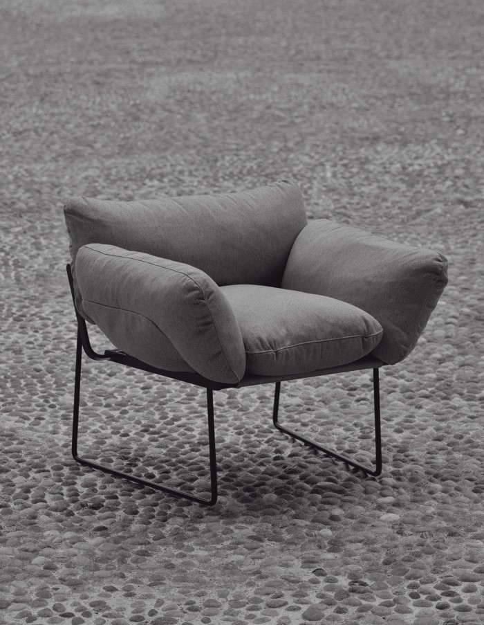 Steel-framed Elisa armchair by Enzo Mari, from £2,058
