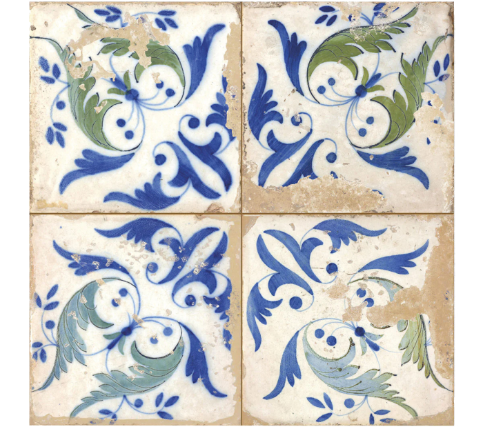 Porcelain Superstore Lisbon Flora tiles, £48 per sq m