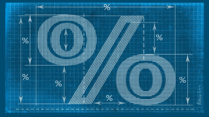 James Ferguson illustration of the percentage symbol blueprint