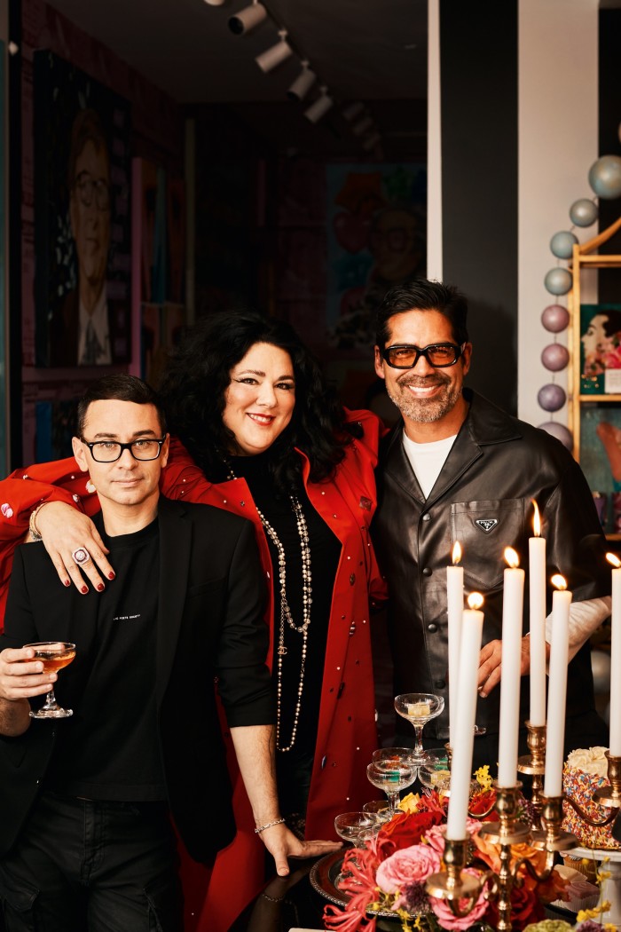 From left: Christian Siriano, Longshore and Brian Atwood