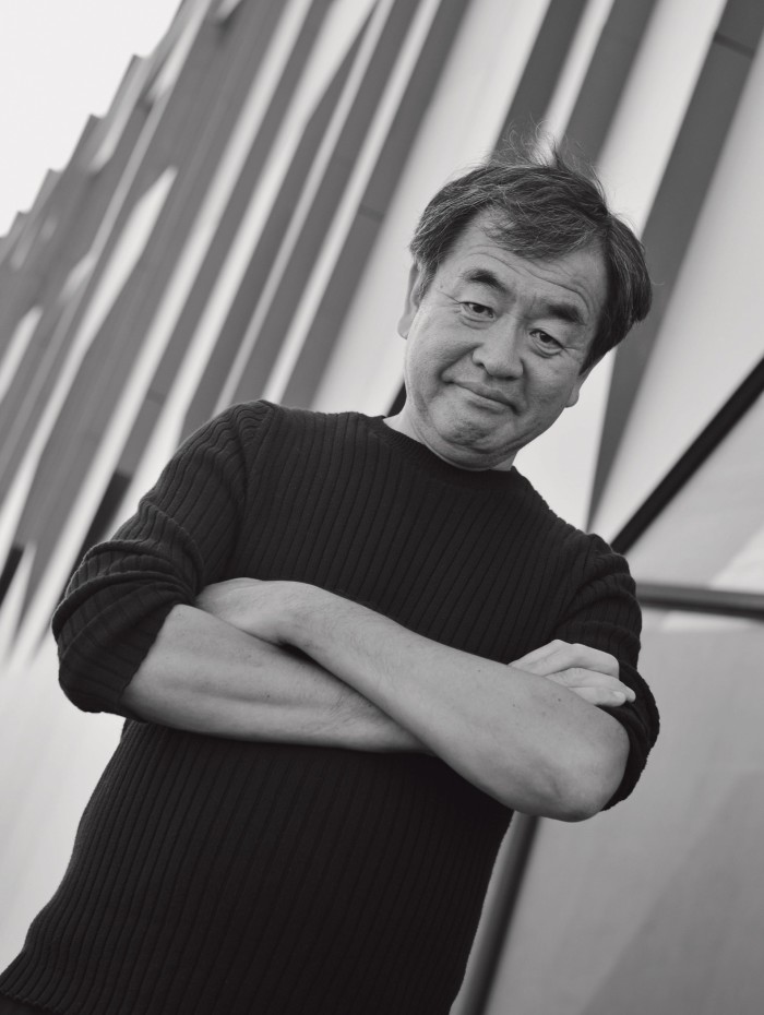 Architect Kengo Kuma, who designed the sake’s new brewery