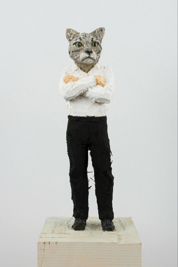 ‘Mr. Catman’ by Stephan Balkenhol (2020)