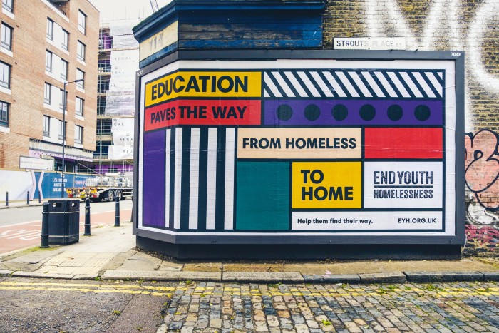 Walala’s poster for End Youth Homelessness