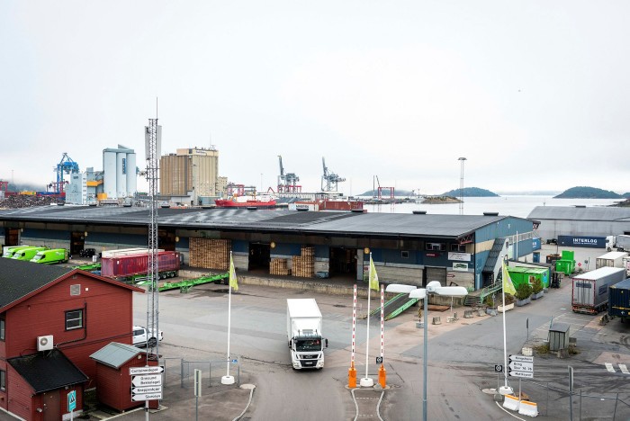 A lorry leaves Oslo’s docks. After China, Norway is the world’s second biggest exporter of fish