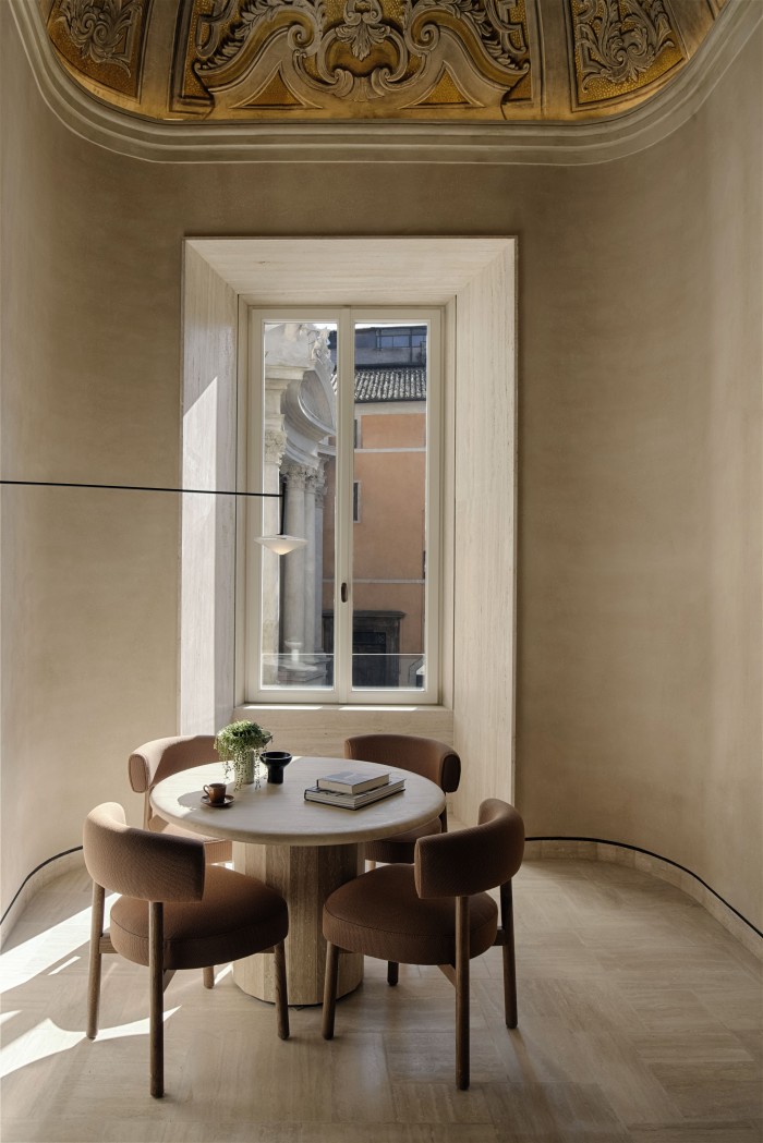 A corner suite at Six Senses Rome