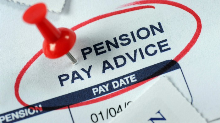 Pension pay advice slip