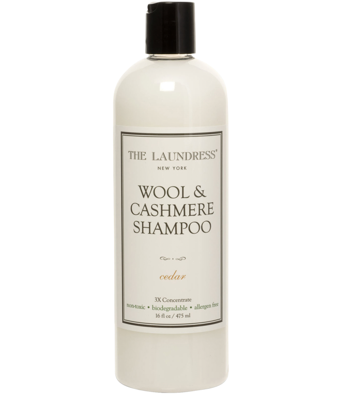 The Laundress Wool and Cashmere shampoo, £14.50, selfridges.com