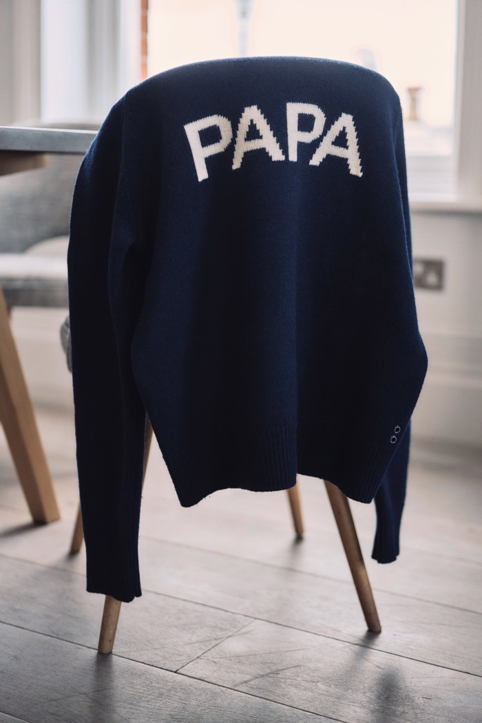The Papa jumper given to Modine by the Ron Dorff store in Covent Garden for his appearance on The Jonathan Ross Show