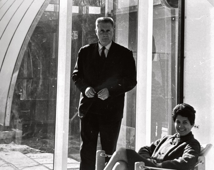 Jean Prouvé and his daughter Catherine in 1967