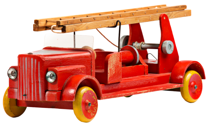 Early wooden fire engine