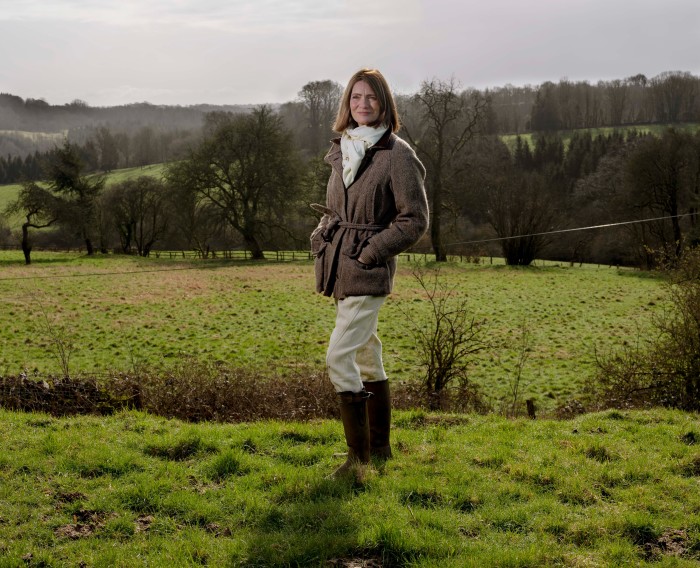 Plum Sykes at home in Gloucestershire