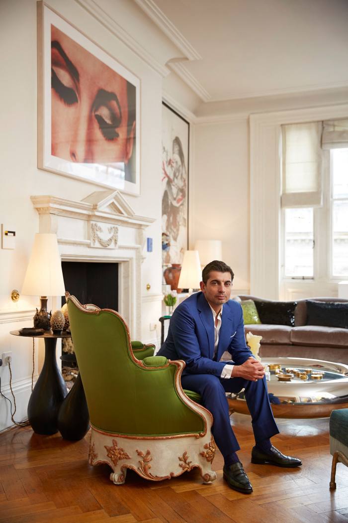 Francis Sultana at home in London