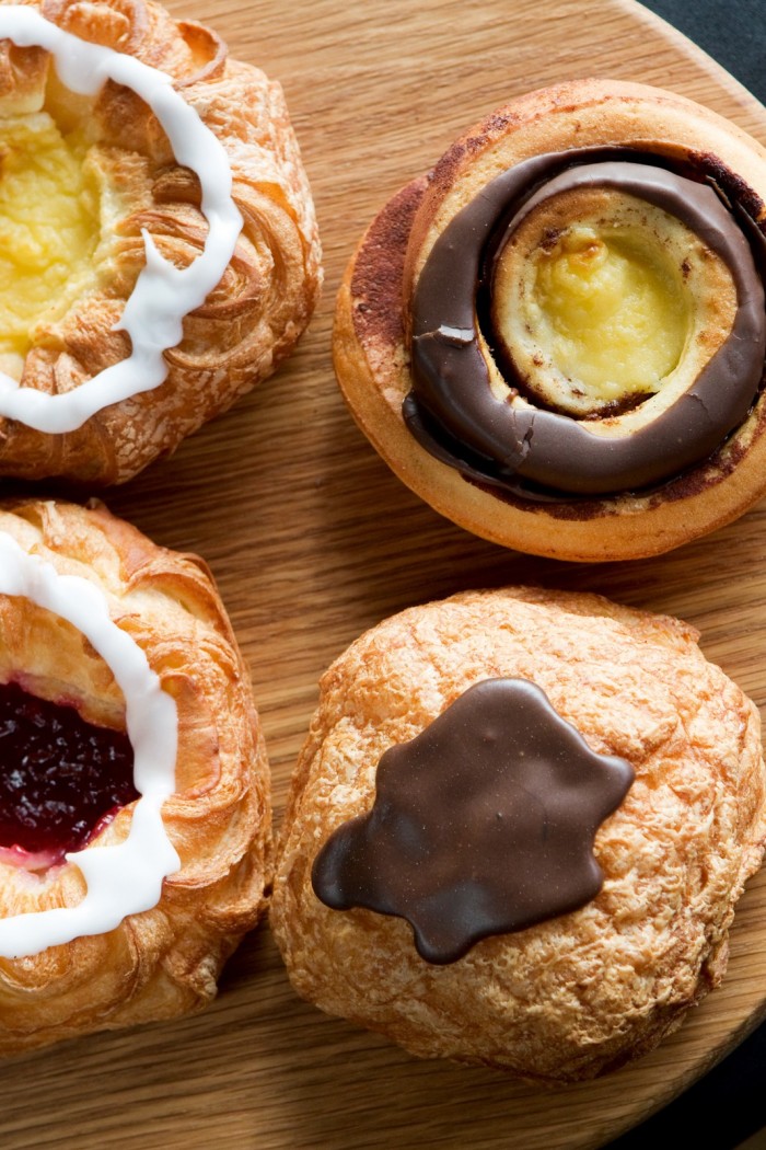 A selection of pastries at Brød