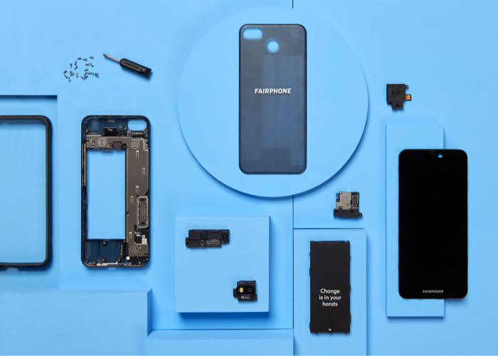 The Fairphone 3 is made entirely from recycled and Fairtrade materials