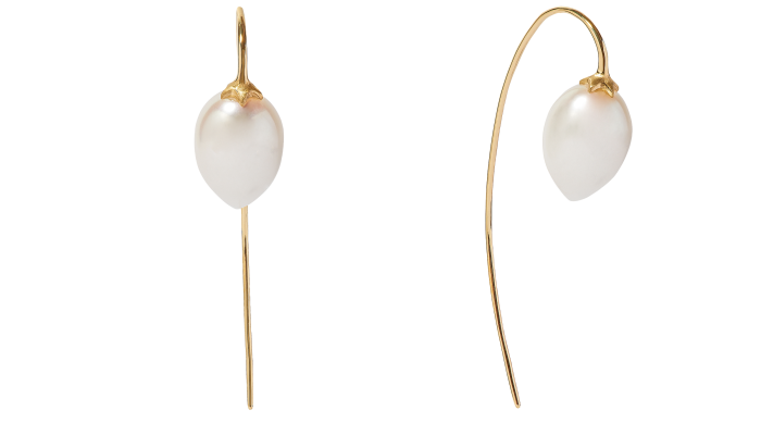 Annoushka gold and freshwater-pearl French Hook earrings, £990