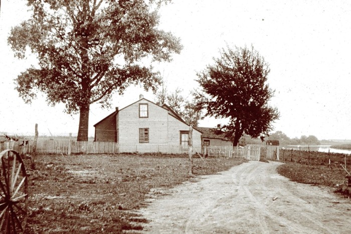The Ton farmhouse, c1880
