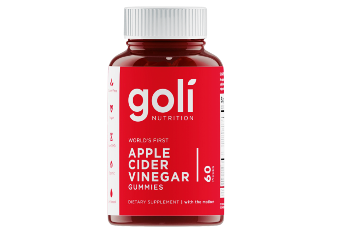 Goli apple cider vinegar gummies, from $17.80 for 60 pieces