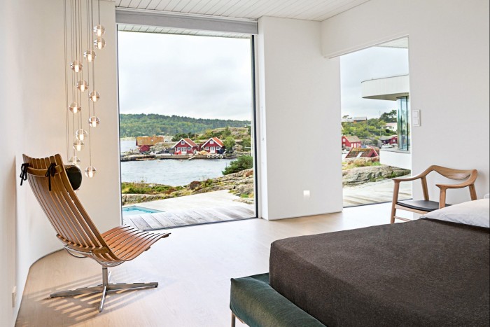 The view from inside Saunders Architecture’s Villa AT, on the Norwegian coastline of Søgne