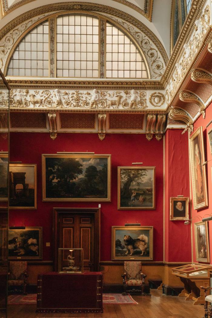 The castle’s Picture Gallery, with artwork by Stubbs, Gainsborough and Reynolds