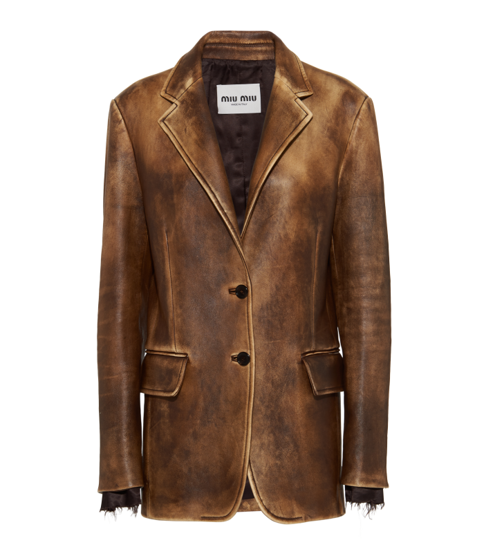 Miu Miu leather jacket, £4,400