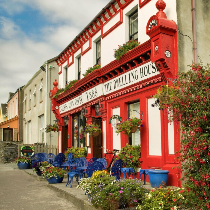 The coffee house in Knight’s Town, Valentia Island’s main village