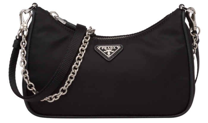 Prada Re-nylon bag crafted from recycled ocean waste plastic, £715