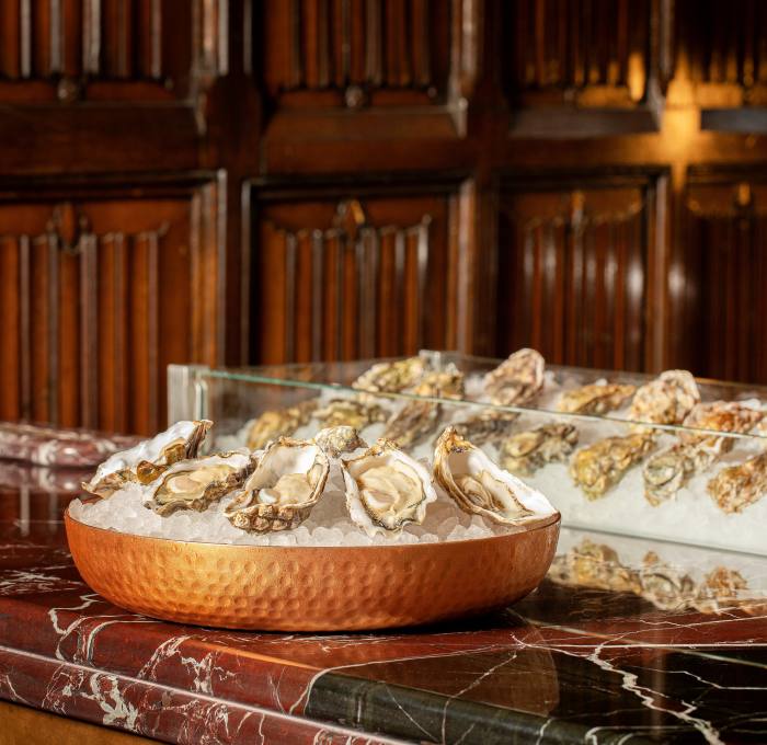 Market oysters, from £4 each, at Booking Office 1869