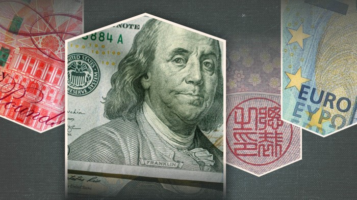 Montage of currencies