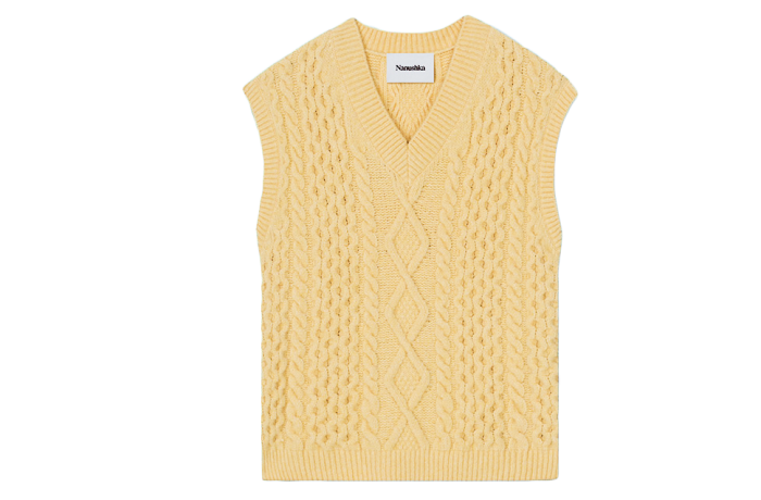 Nanushka cashmere-mix Doan knit vest, £445
