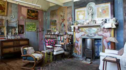 The studio at Charleston Farmhouse in East Sussex
