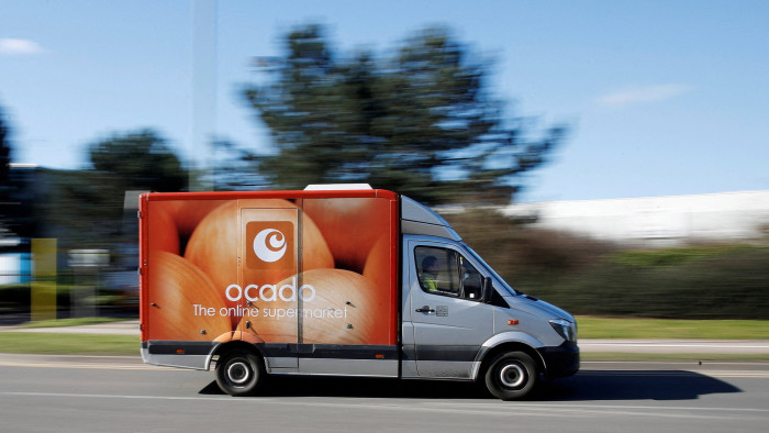An Ocado delivery van