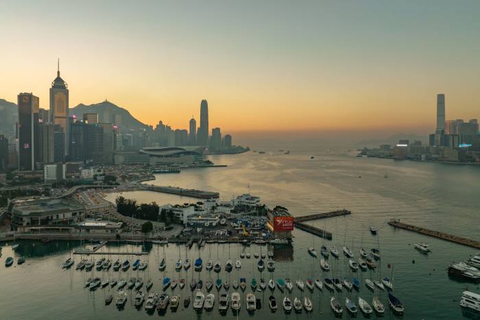 General view Hong Kong cityscape