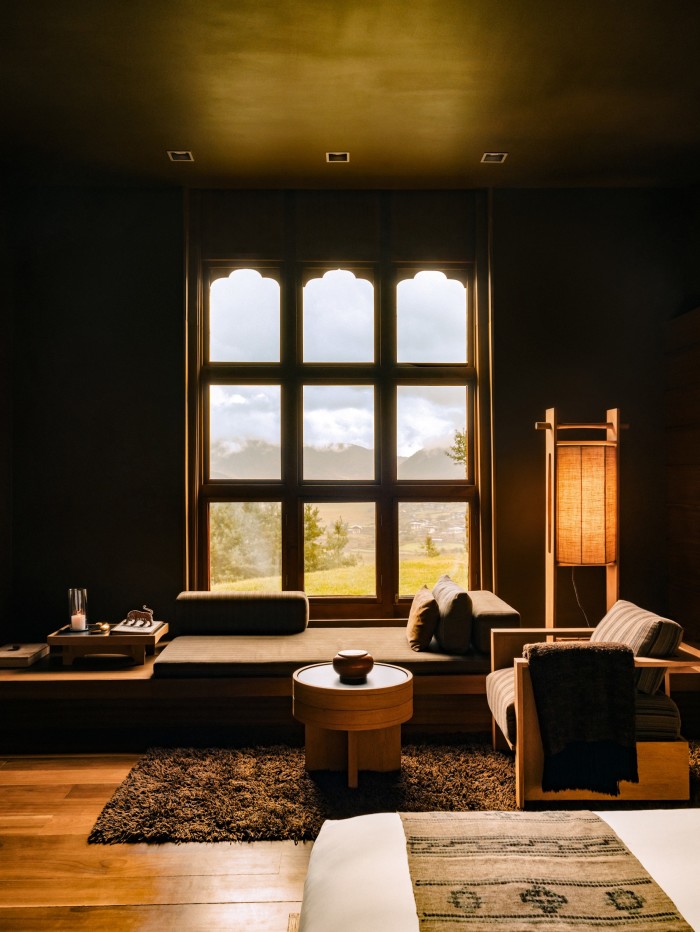 A suite at Gangtey Lodge, Amankora, Bhutan