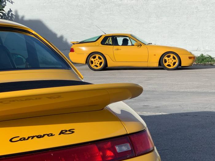 A yellow 968CS sold at Zweck Porsche Specialists for $80,000