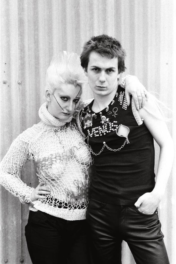 Pamela Rooke (aka Jordan) and Simon Barker, aka Six, in 1977