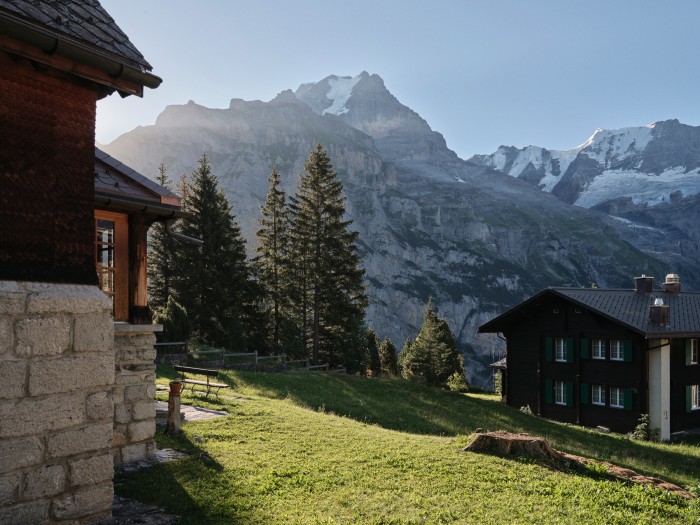 An Alpine view from the hotel