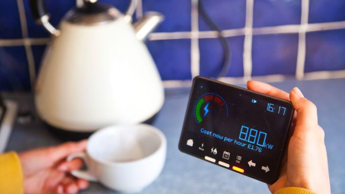 Smart meter in a kitchen