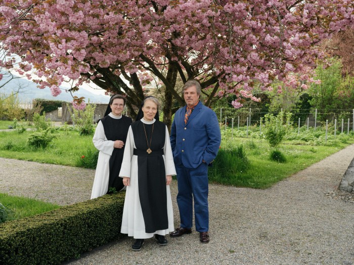 From left: Sister Andrea, abbess Monika and Enea