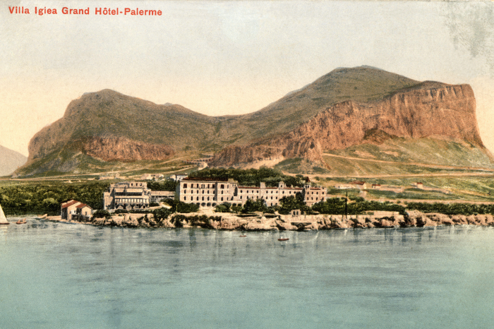 A 1912 postcard of the Villa Igiea
