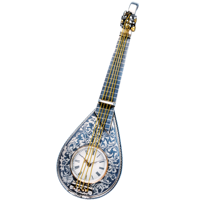 Lute, c1880, sold at antique-watch.com for £2,300