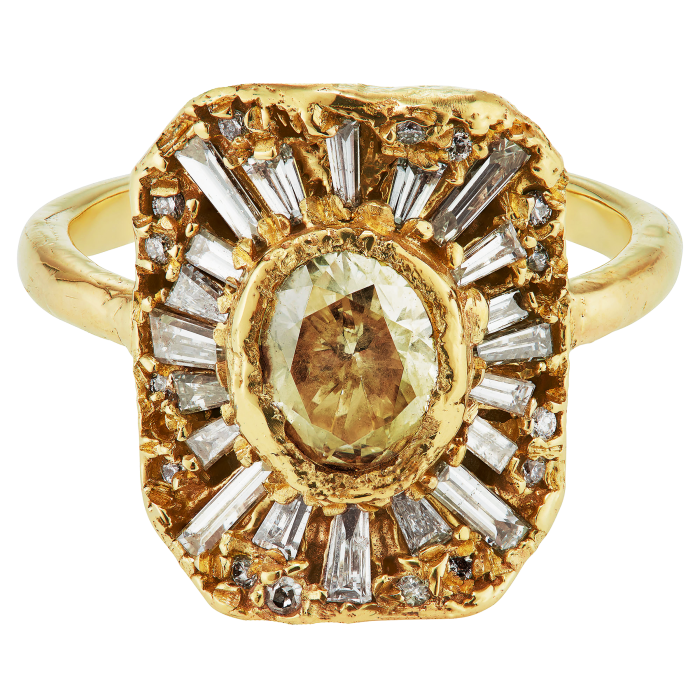 Gold and diamond X OOAK Legacy cocktail ring, £7,995