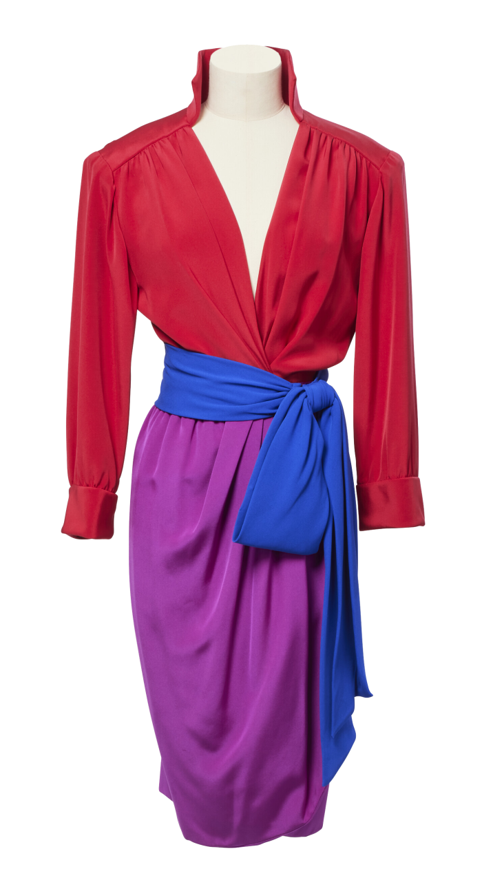 Yves Saint Laurent SS85 Moroccan wrap dress. Estimate, £690-£1,000