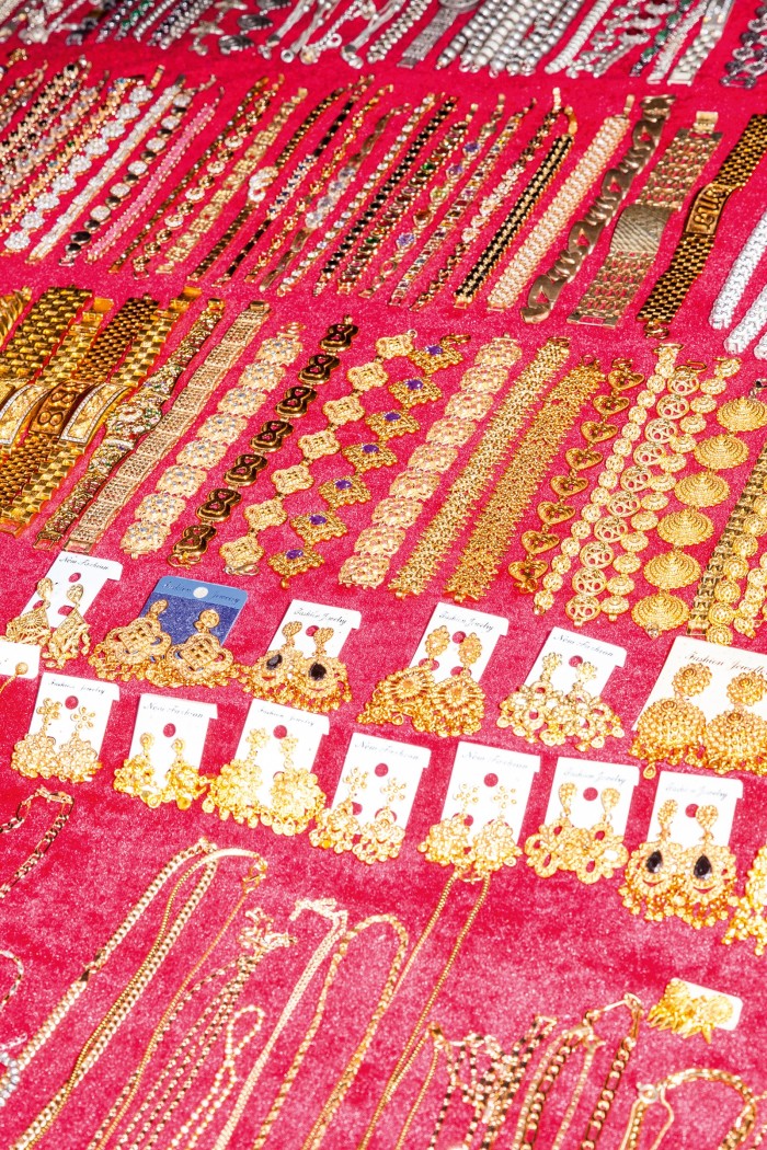 Local jewellery for sale at the Luang Prabang morning market